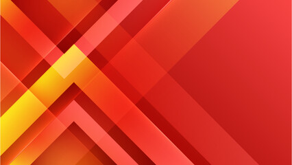 Modern gradient red orange abstract design background. Red geometric shapes background geometry shine and layer element Suit for business, corporate, institution, party, festive, seminar, and talks.