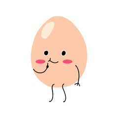 cute egg cartoon expression