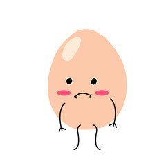 cute egg cartoon expression