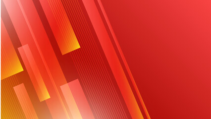 Modern gradient red orange abstract design background. Red geometric shapes background geometry shine and layer element Suit for business, corporate, institution, party, festive, seminar, and talks.