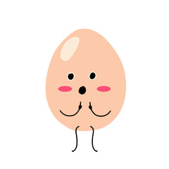 cute egg cartoon expression