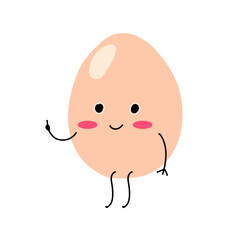 cute egg cartoon expression