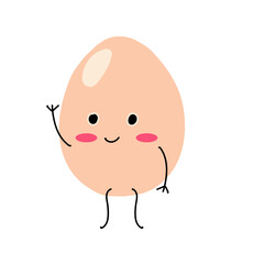 cute egg cartoon expression
