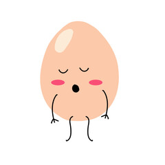 cute egg cartoon expression