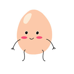 Obraz premium cute egg cartoon expression