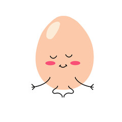 cute egg cartoon expression