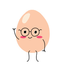 cute egg cartoon expression