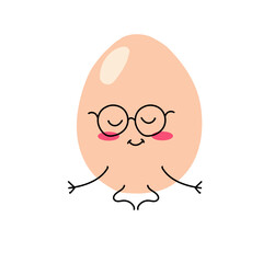 cute egg cartoon expression