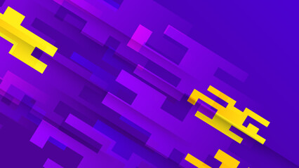 Modern purple and yellow abstract background. Vector abstract graphic design banner pattern presentation background web template for poster, certificate, presentation, landing page