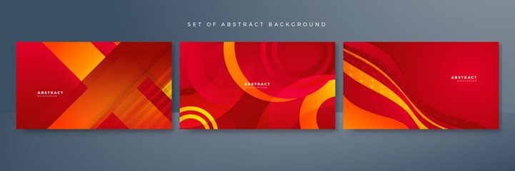 Modern red orange gradient background. Trendy fresh color for presentation design, flyer, social media cover, web banner, tech banner