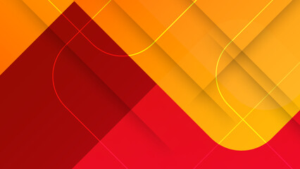 Red orange background. Abstract background geometry shine and layer element vector for presentation design. Suit for business, corporate, institution, party, festive, seminar, and talks.