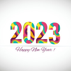 2023 happy new year holiday card background