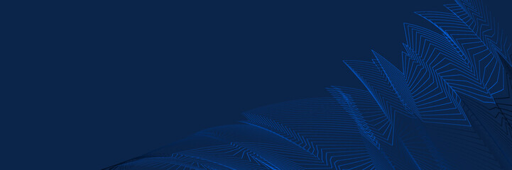 Abstract blue background with lines