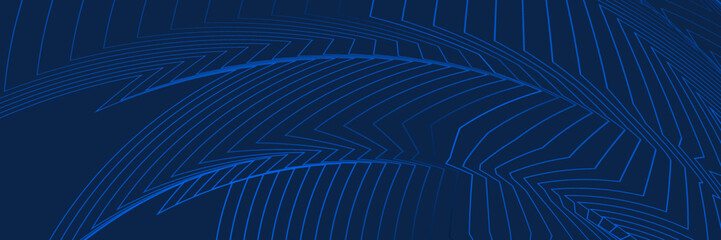 Naklejka premium Abstract blue background with lines