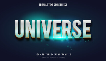 Obraz premium Futuristic shiny blue color text style effect. Editable font style. Vector Illustration.