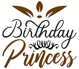Birthday Princess, Birthday SVG Design