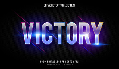 Futuristic blue and purple color title text style effect. Editable font style. Vector Illustration.