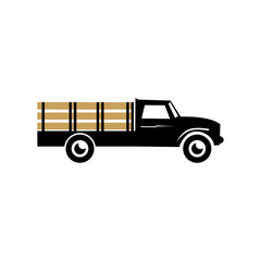 truck vintage  icon vector design creative idea