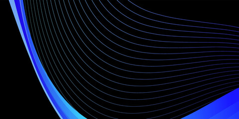 Abstract black and blue background