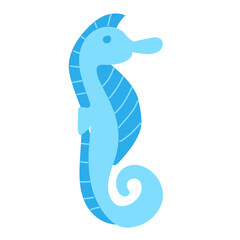 Fototapeta premium seahorses and seawater squid