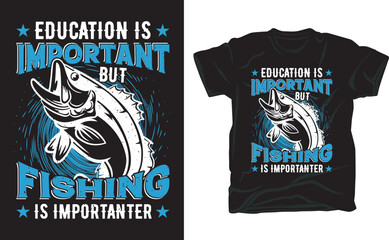Fishing t shirt design for fishing lover.