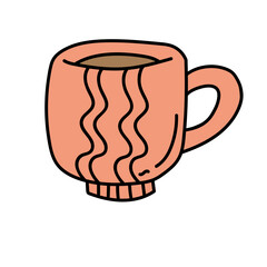 classic coffee cup doodle