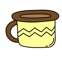 classic coffee cup doodle