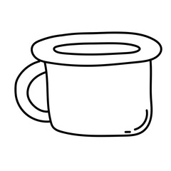 classic coffee cup doodle