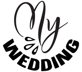My Wedding, Boho SVG Design