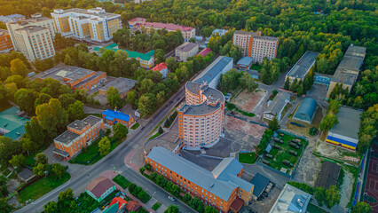 evening city of Penza in summer