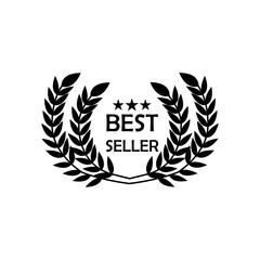 Best seller badge logo design. Best seller isolated