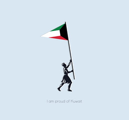 day of pride in your country. A beautiful postcard for any projects. Kuwait