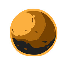 space planet color hand drawn