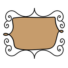 classic photo frame doodle