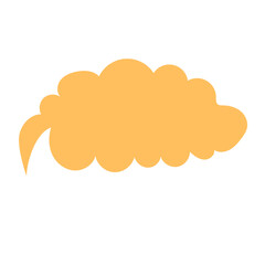 trendy line speech bubble message