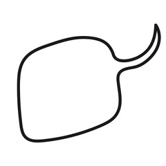 Obraz premium trendy line speech bubble message