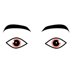 Eyes with eyebrow PNG