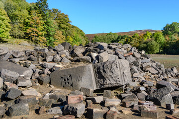 Ladybower Reservoir Drowned Village of Derwent