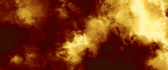 Colorful grunge art painting. Effect of light hot colored of sunset clouds cloud on the sunset sky background. Burning background. Abstract watercolor grunge background design. 