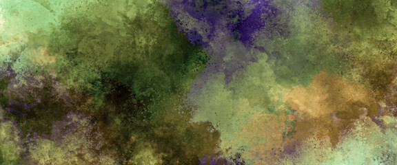 Colorful multicolor artistic background. Watercolor stains drop splatter. Texture of the wall, Color mixing. Colored marble mixed ink abstraction. Grunge background with of copy space.