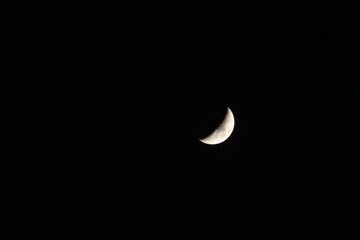 The beautiful moon in the night