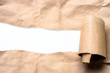 torn brown paper background