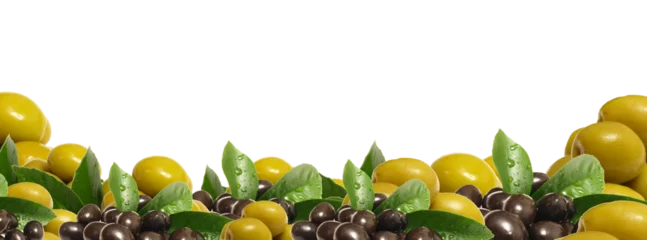 Crédence de cuisine en verre imprimé Légumes frais Fresh olives