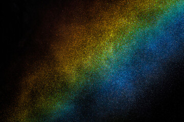 Rainbow created by a waterfall in the stubai valley