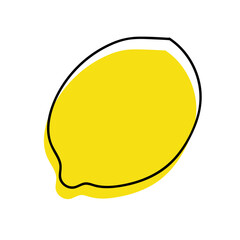lemon fruit doodle