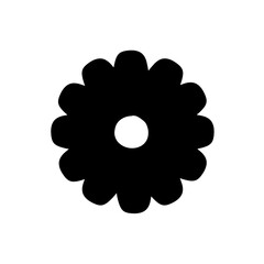 doodle of flat mini flowers