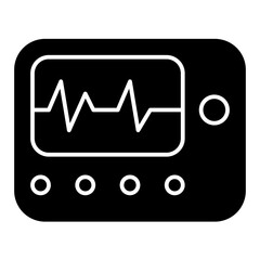 ecg solid icon