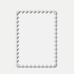 Frame, in the style of an ornament, Vector illustration eps 10, Art.