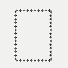 Frame, in the style of an ornament, Vector illustration eps 10, Art.