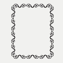 Frame, in the style of an ornament, Vector illustration eps 10, Art.